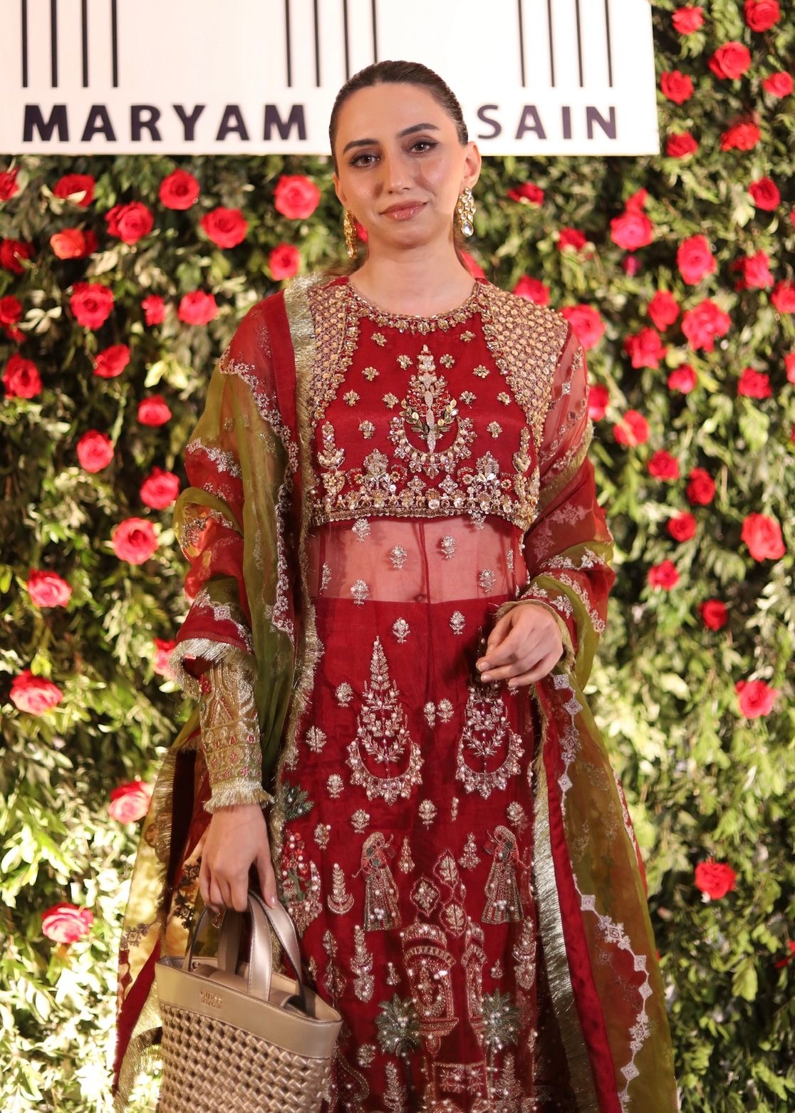 Maryam Hussain Luxury Formals Crimson