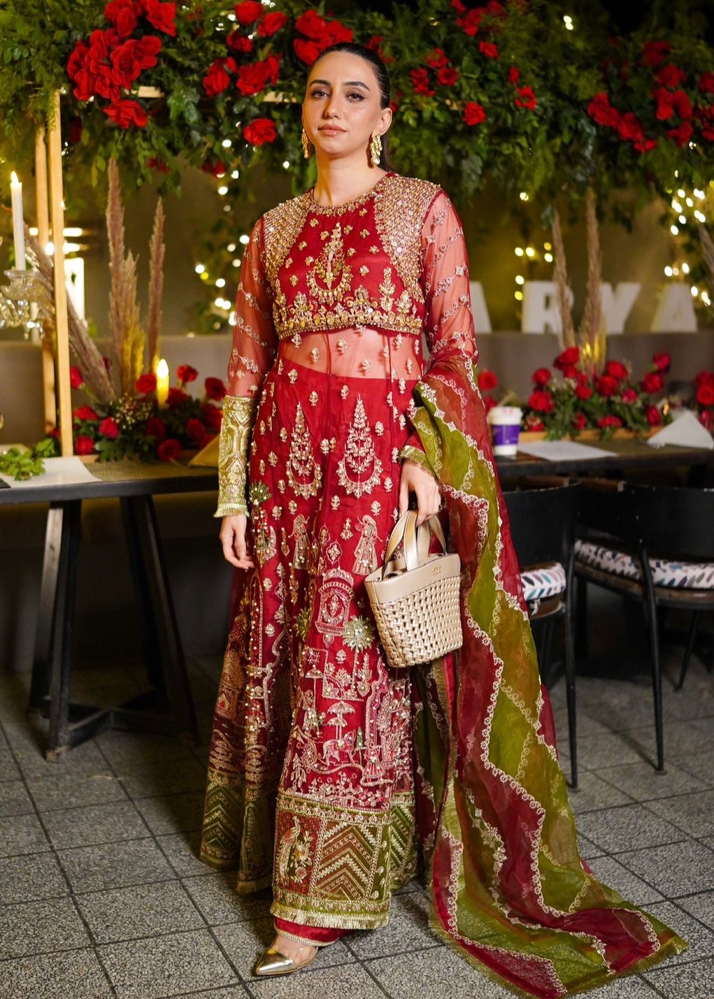 Maryam Hussain Luxury Formals Crimson