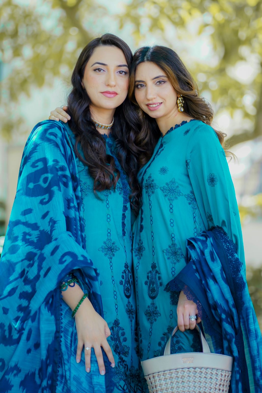 Mohagni Brand Teal Rawsilk 3pcs