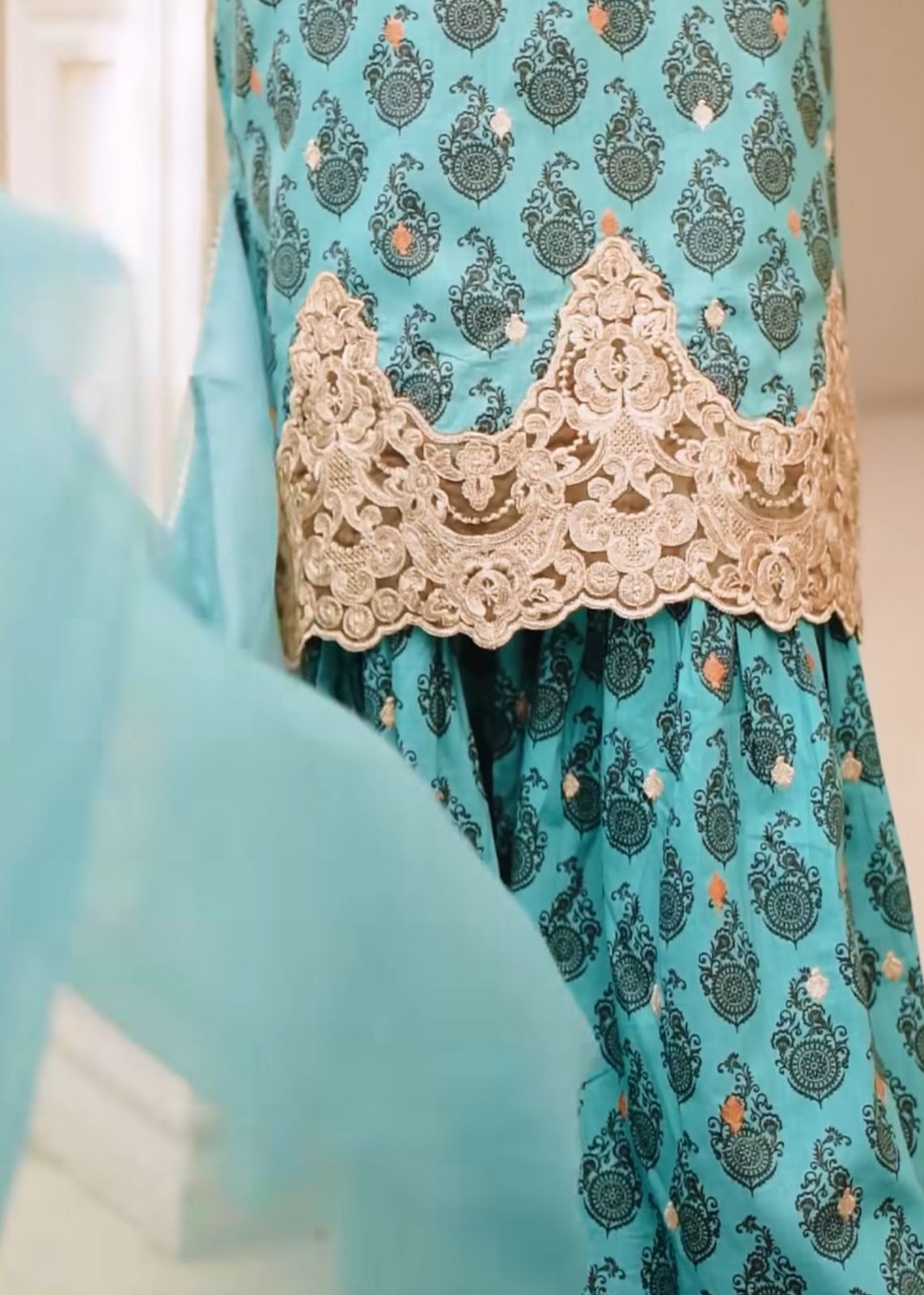 Ego Festive 3pcs Turquoise Dress X-SMALL