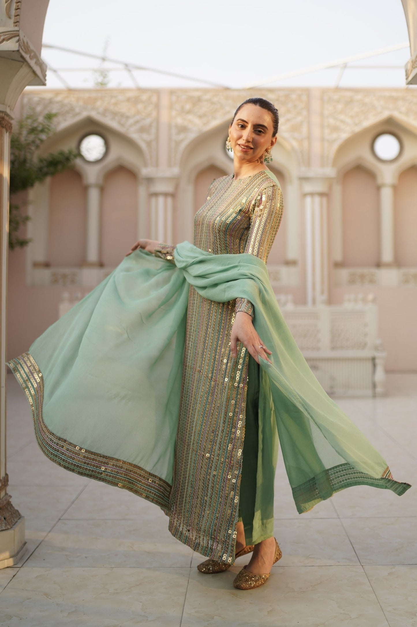 Alamzeb Mint Green Set 3pcs