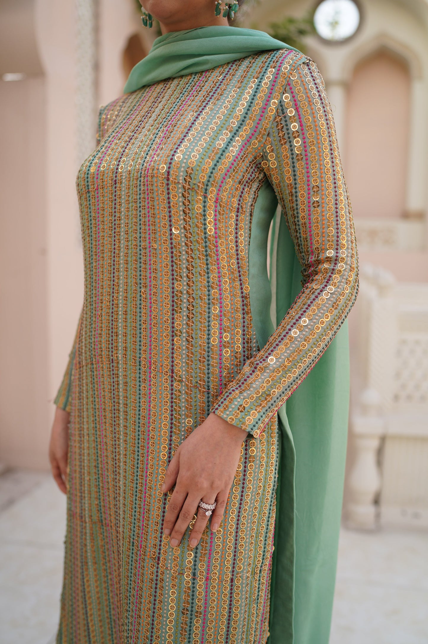 Alamzeb Mint Green Set 3pcs