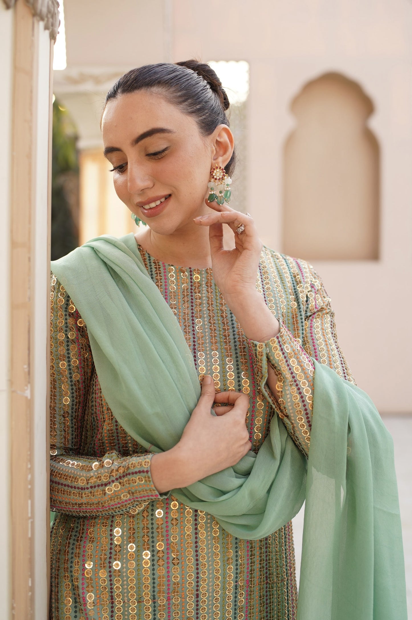 Alamzeb Mint Green Set 3pcs